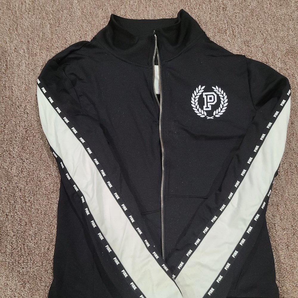 Black and White PINK track jacket